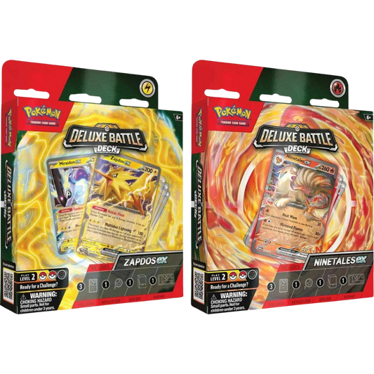 Pokemon Zapdos ex & Ninetales ex Deluxe Battle -Includes 1 Ex Battle Box-